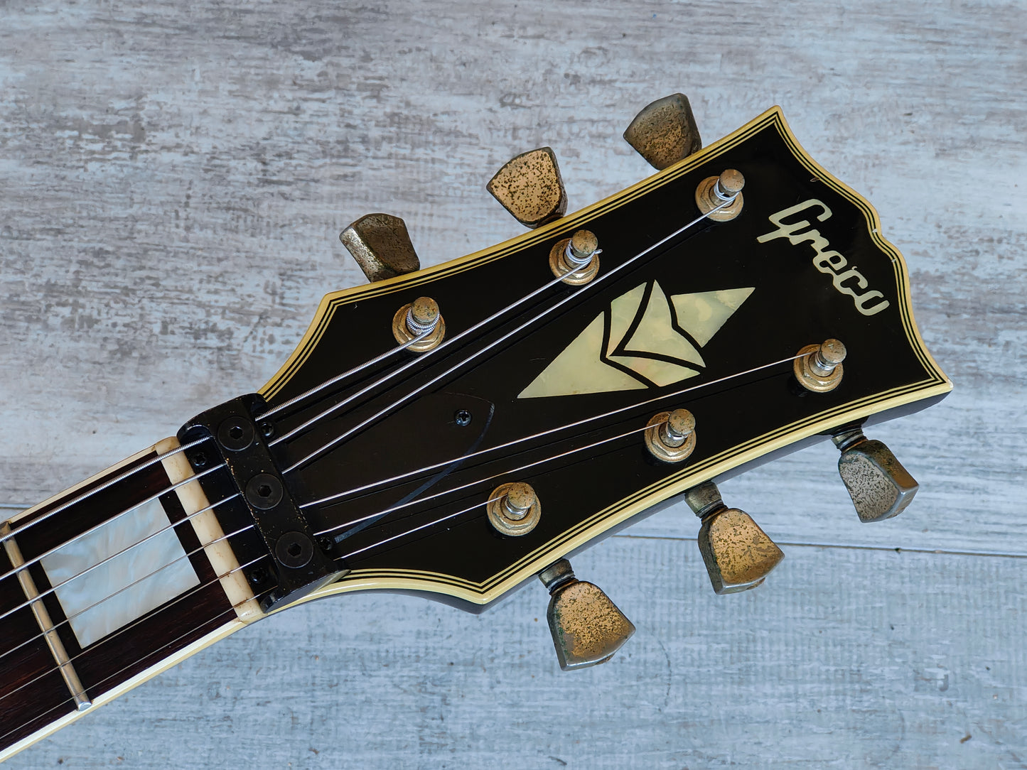 1987 Greco Japan Les Paul Custom "Black Beauty" w/Kahler Tremolo (Ebony)