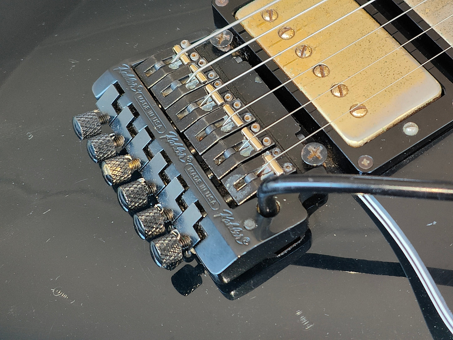 1987 Greco Japan Les Paul Custom "Black Beauty" w/Kahler Tremolo (Ebony)