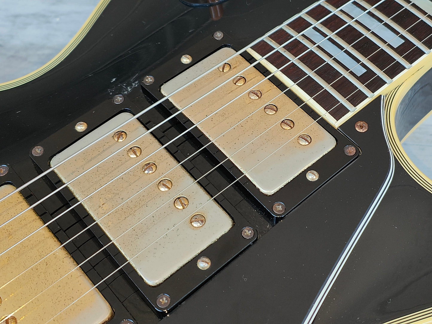 1987 Greco Japan Les Paul Custom "Black Beauty" w/Kahler Tremolo (Ebony)