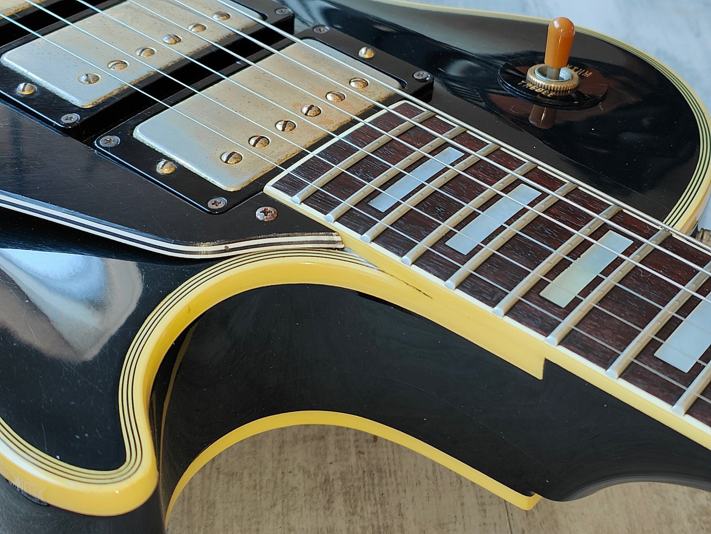 1987 Greco Japan Les Paul Custom "Black Beauty" w/Kahler Tremolo (Ebony)