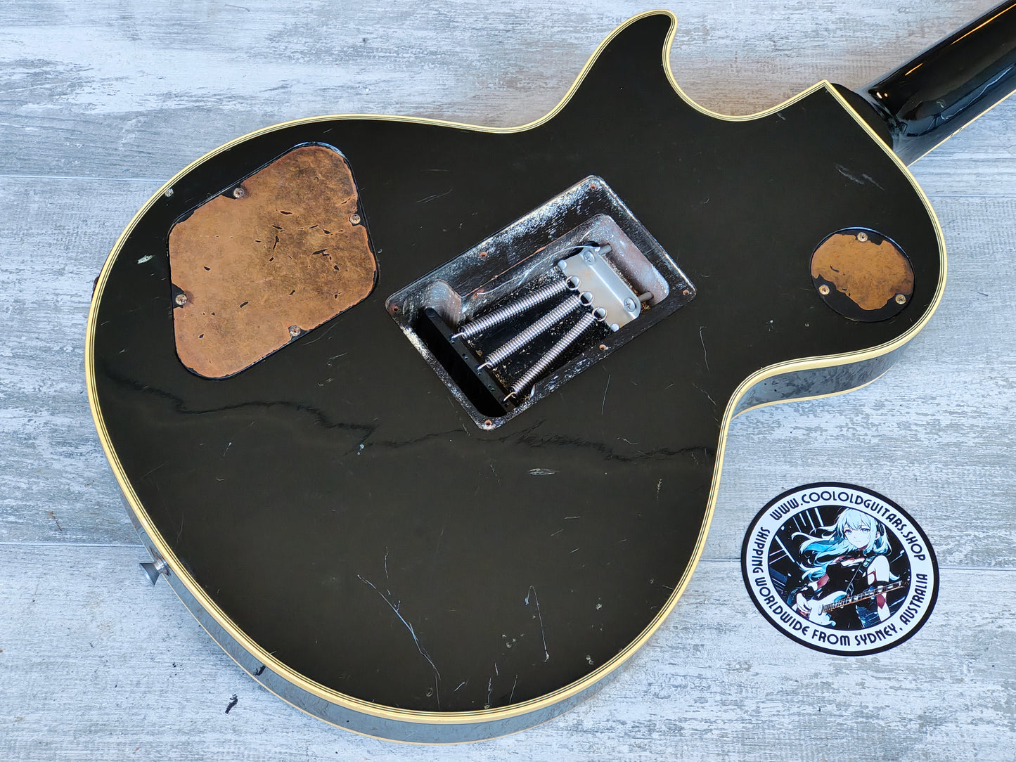 1987 Greco Japan Les Paul Custom "Black Beauty" w/Kahler Tremolo (Ebony)