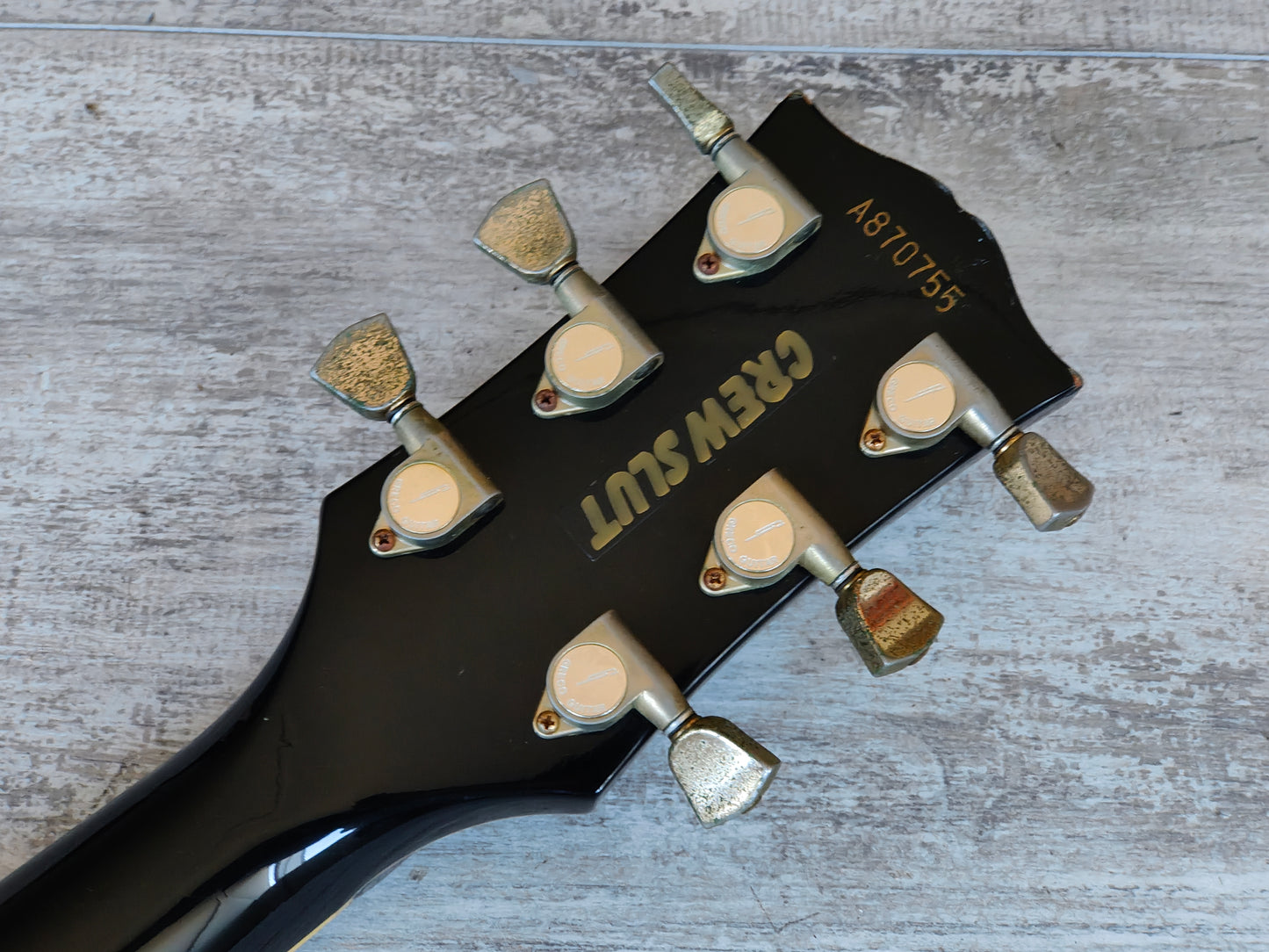 1987 Greco Japan Les Paul Custom "Black Beauty" w/Kahler Tremolo (Ebony)