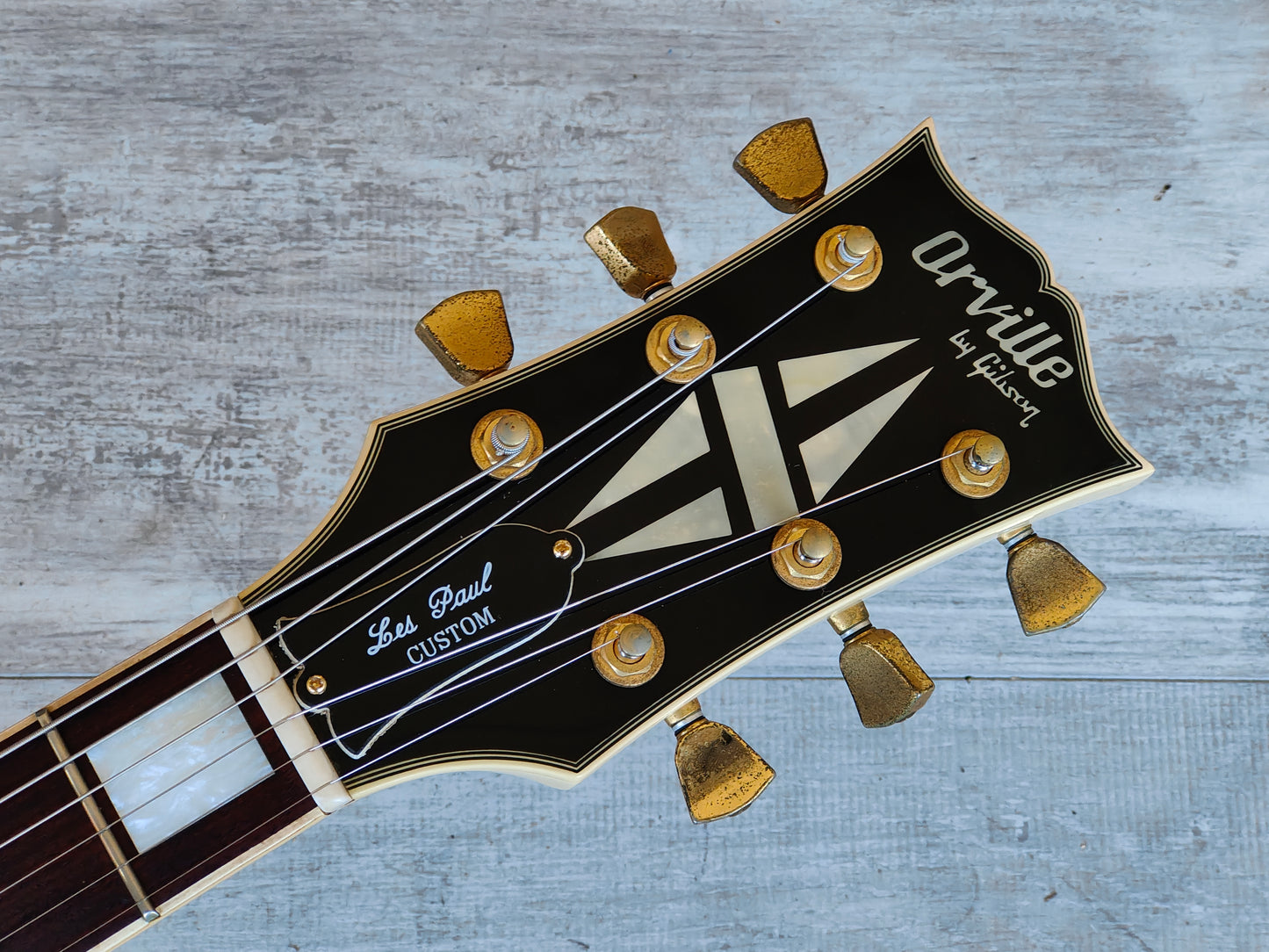 1991 Orville by Gibson Les Paul Custom (Aged White)