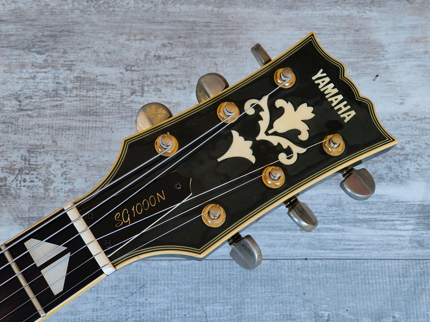 1984 Yamaha Japan SG1000N "Narrow Neck" Double Cutaway (Indigo Blue)