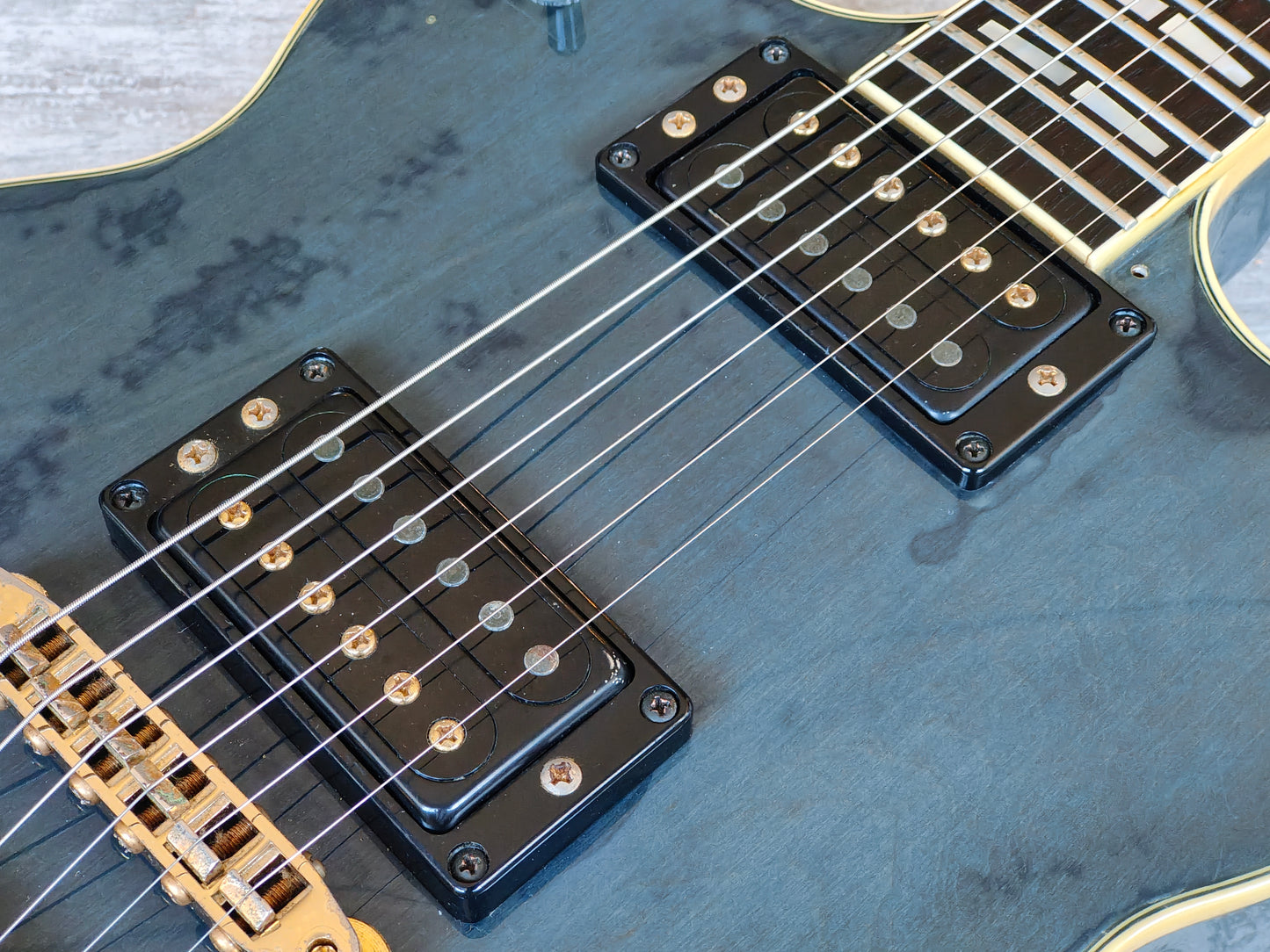 1984 Yamaha Japan SG1000N "Narrow Neck" Double Cutaway (Indigo Blue)