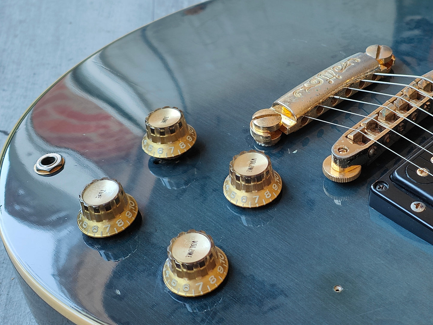 1984 Yamaha Japan SG1000N "Narrow Neck" Double Cutaway (Indigo Blue)