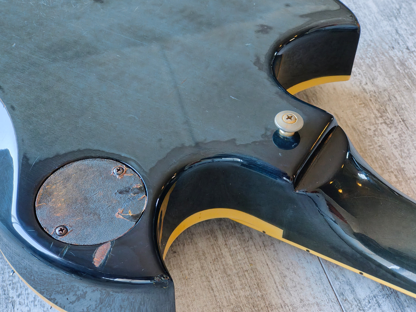 1984 Yamaha Japan SG1000N "Narrow Neck" Double Cutaway (Indigo Blue)