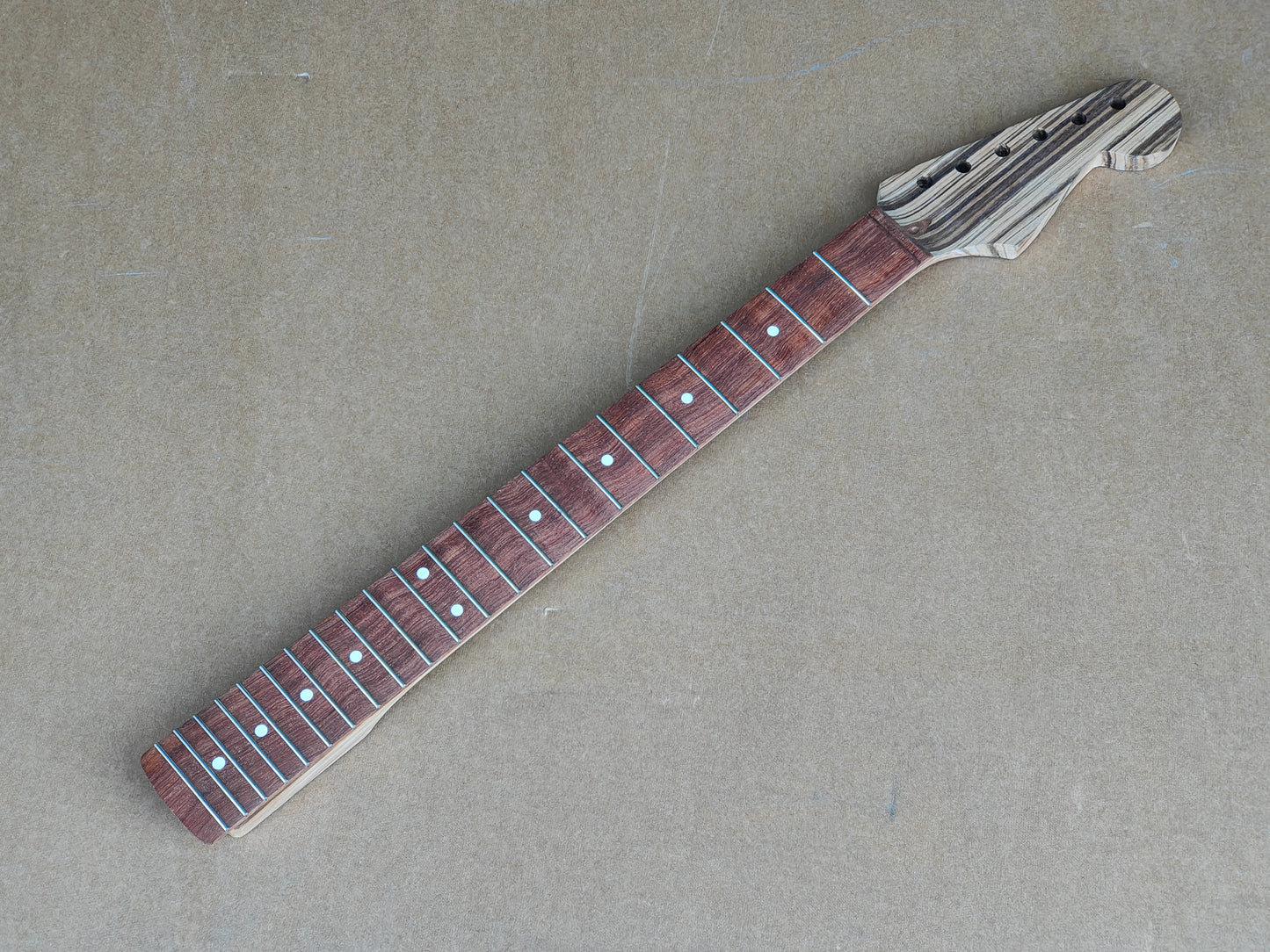 Japanese Stratocaster Neck (for Guitar Project/Build) - Zebrawood?