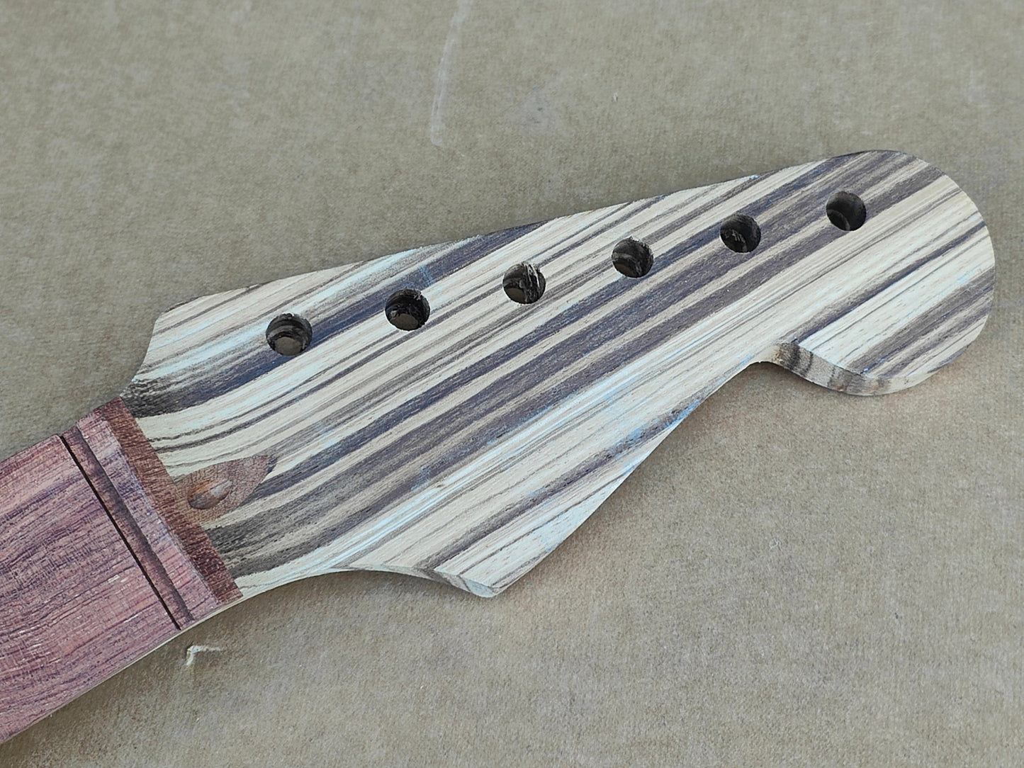 Japanese Stratocaster Neck (for Guitar Project/Build) - Zebrawood?