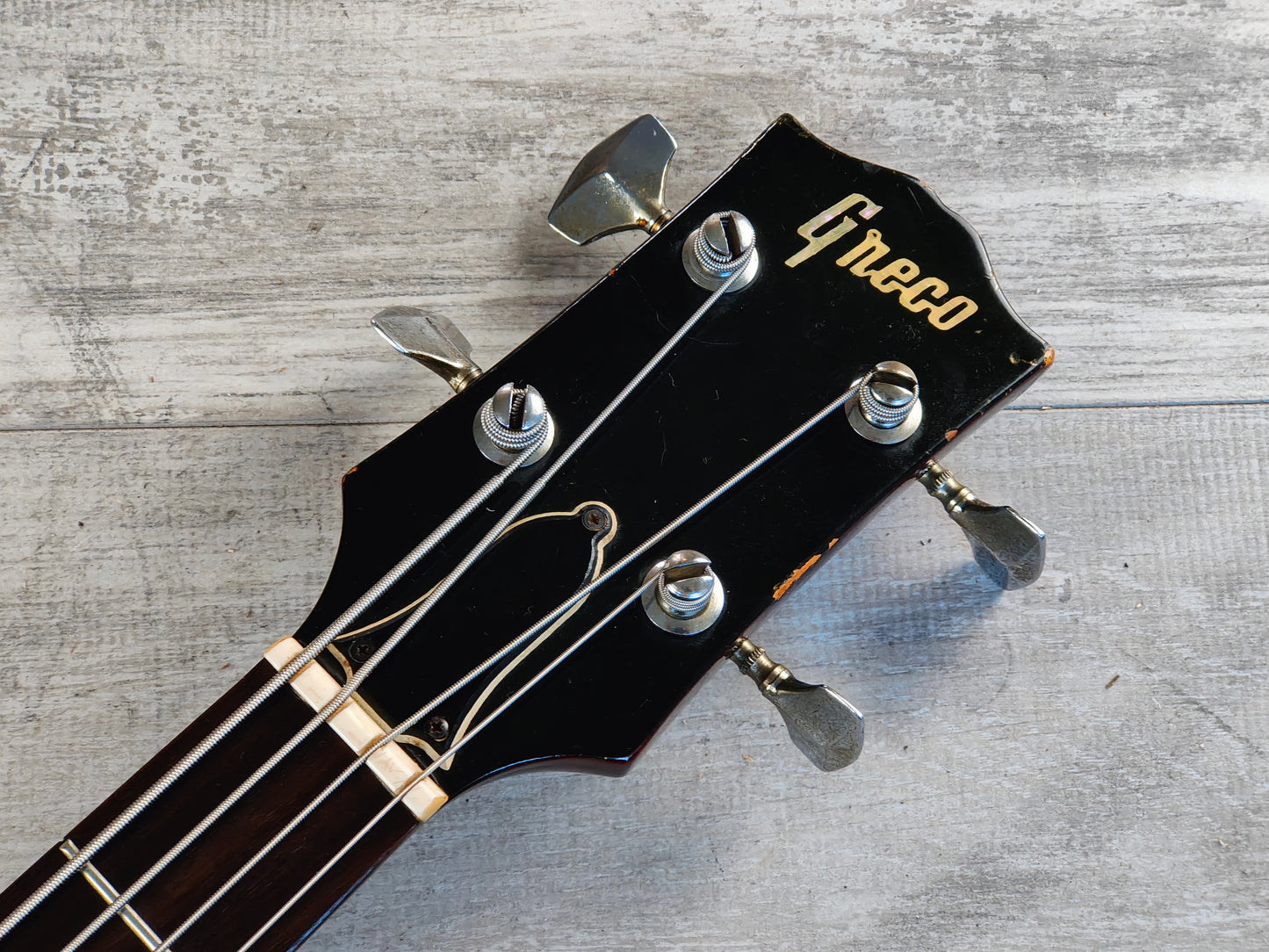 1974 Greco Japan EB420 SG EB Double Cutaway Bass (Cherry Red)