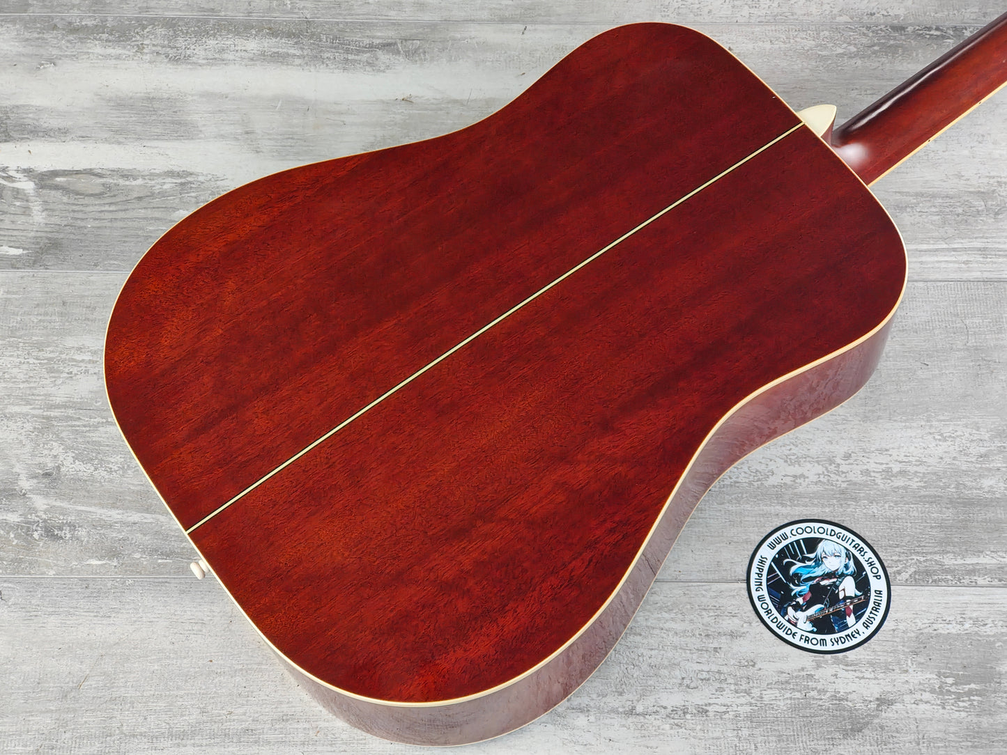 1990 Morris MD-512 Dreadnought Acoustic Guitar (Sunburst)