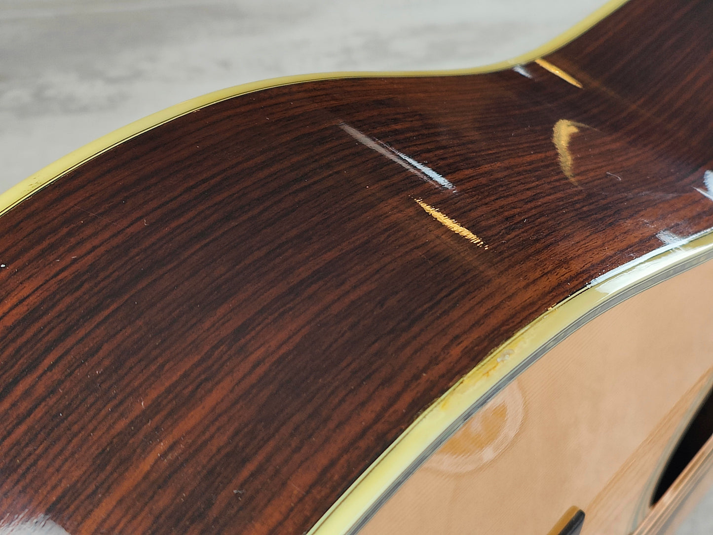 1980's Morris W-35 Dreadnaught Japanese Acoustic Guitar (Natural)