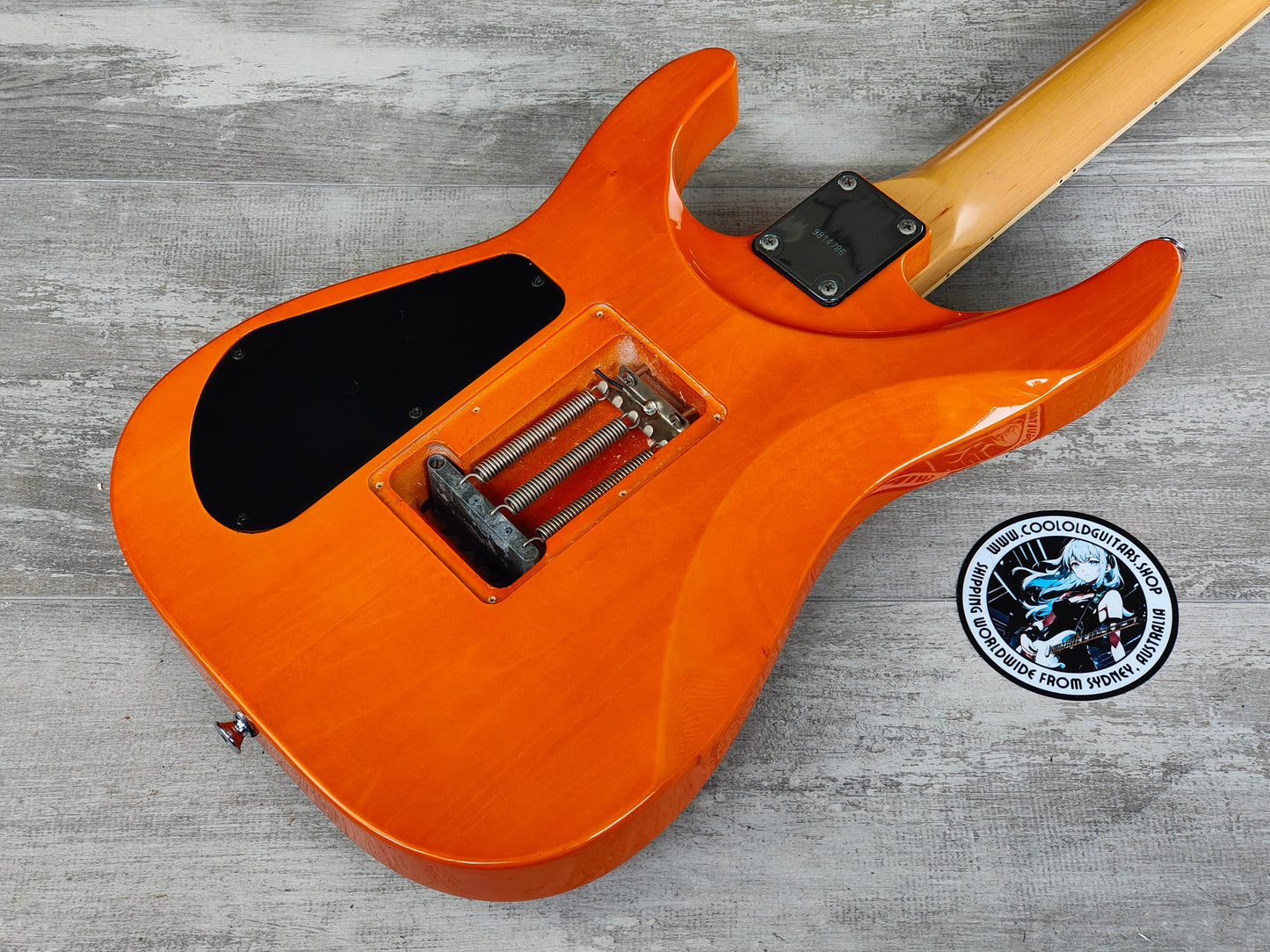 1998 Jackson Stars Japan ADK-905 Arch Top Dinky Superstrat (Flame Amber)