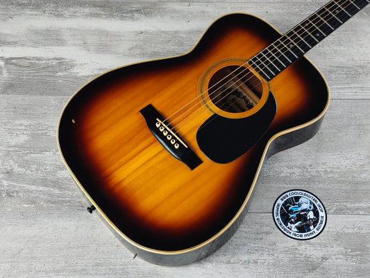 1970's Yamaki Japan F-15 Folk Acoustic Guitar (Brown Sunburst)