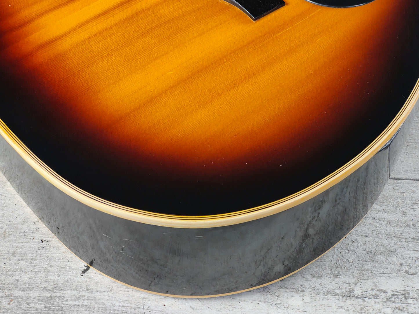 1970's Yamaki Japan F-15 Folk Acoustic Guitar (Brown Sunburst)