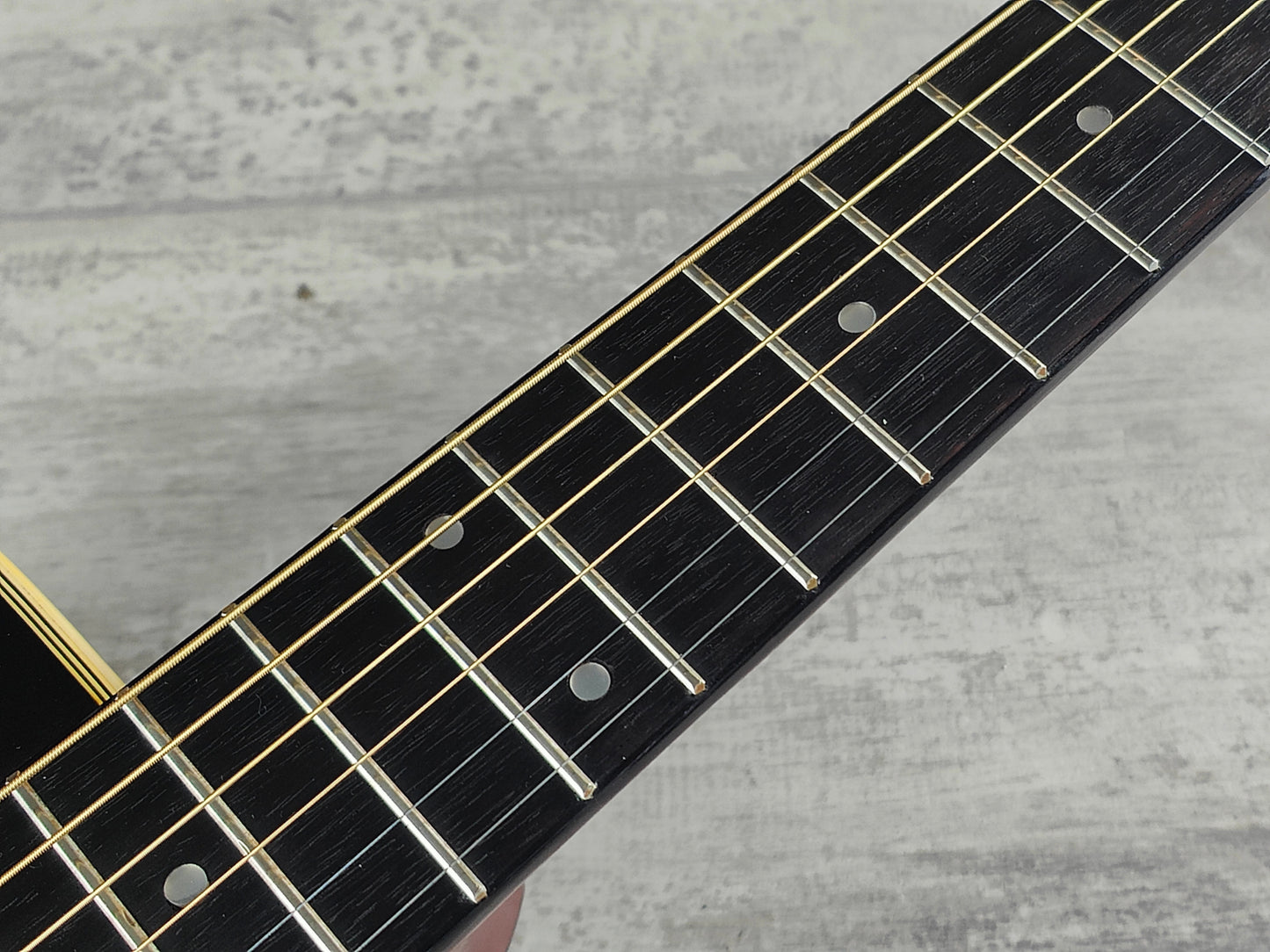 1970's Yamaki Japan F-15 Folk Acoustic Guitar (Brown Sunburst)