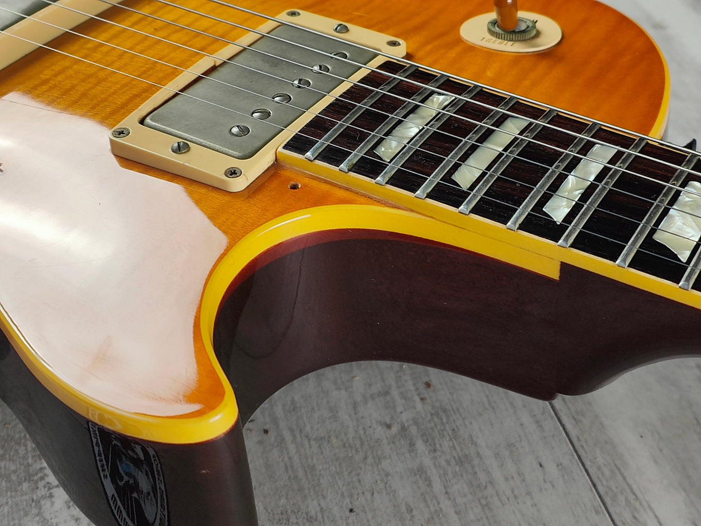 1992 Greco Japan EG-90 Rock Spirits Les Paul Standard (Amber)