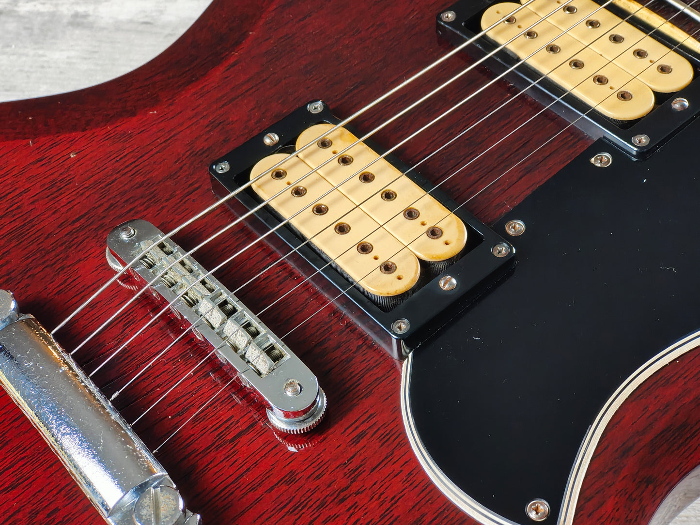 1981 Aria Pro II Japan SL-500D '61 SG Double Cutaway (Cherry Red)