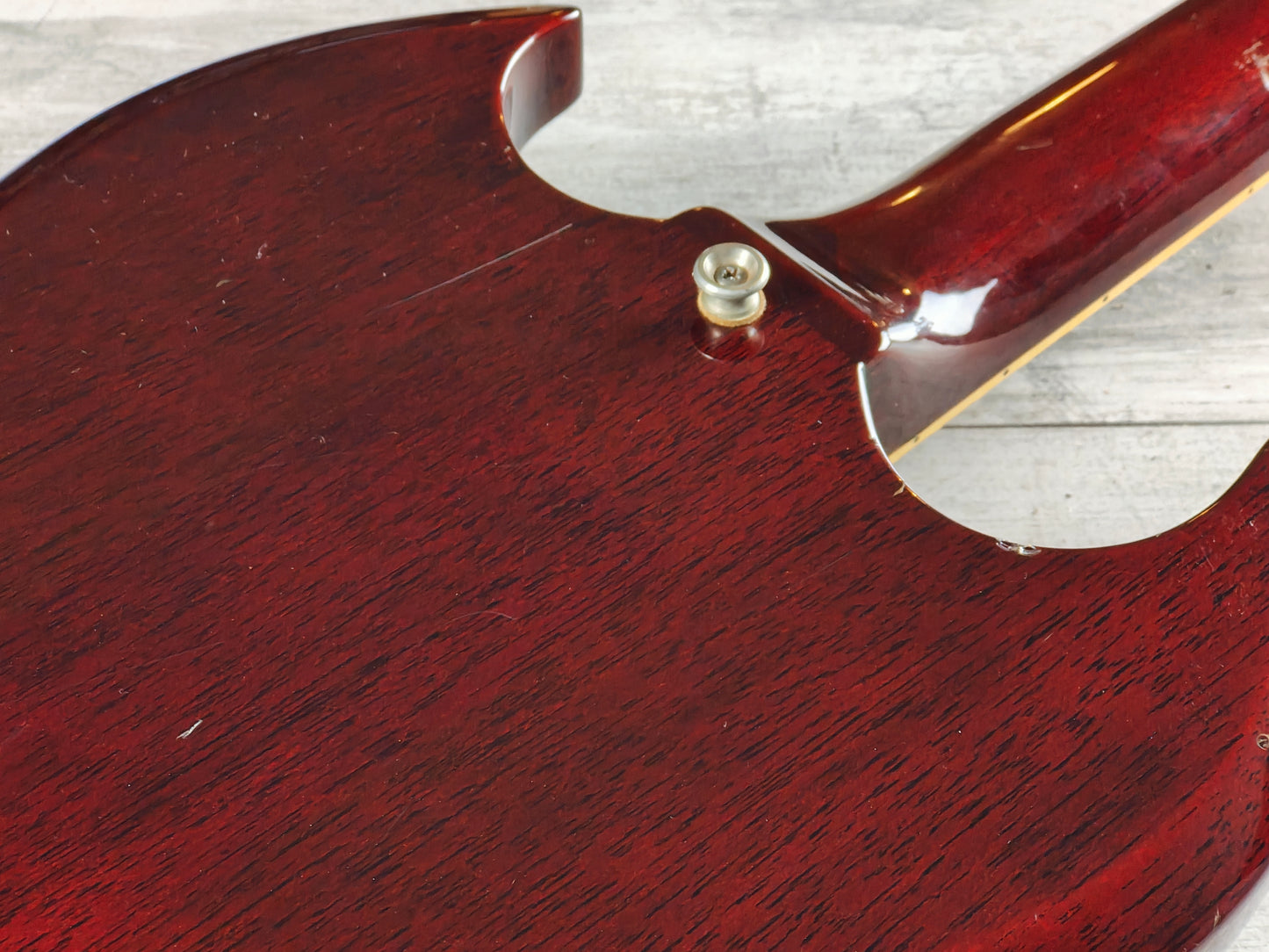 1981 Aria Pro II Japan SL-500D '61 SG Double Cutaway (Cherry Red)