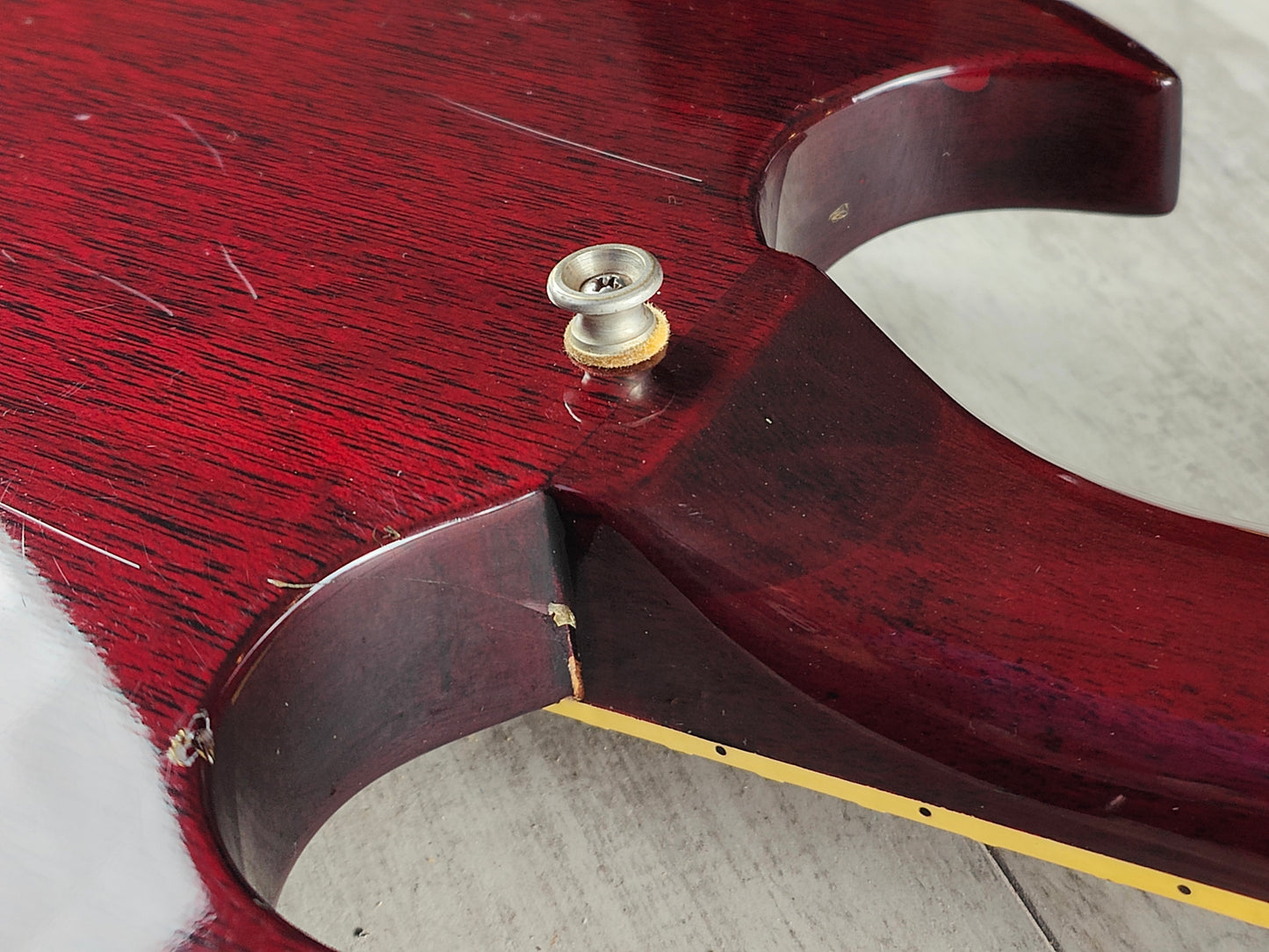 1981 Aria Pro II Japan SL-500D '61 SG Double Cutaway (Cherry Red)