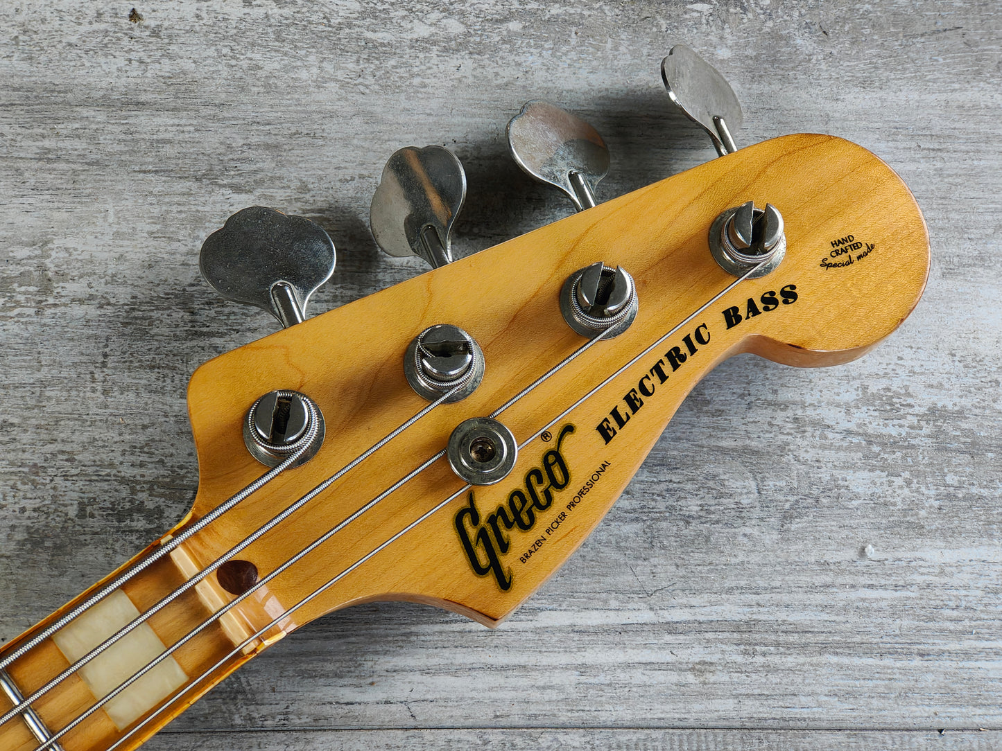 1978 Greco Japan JB600W Jazz Bass (Aged White)