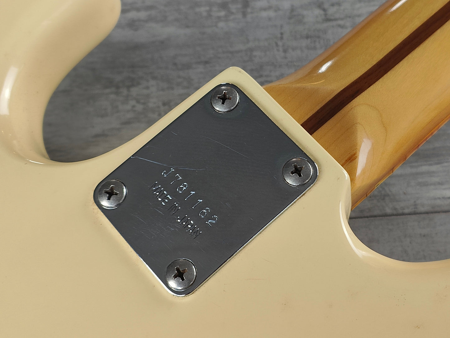 1978 Greco Japan JB600W Jazz Bass (Aged White)