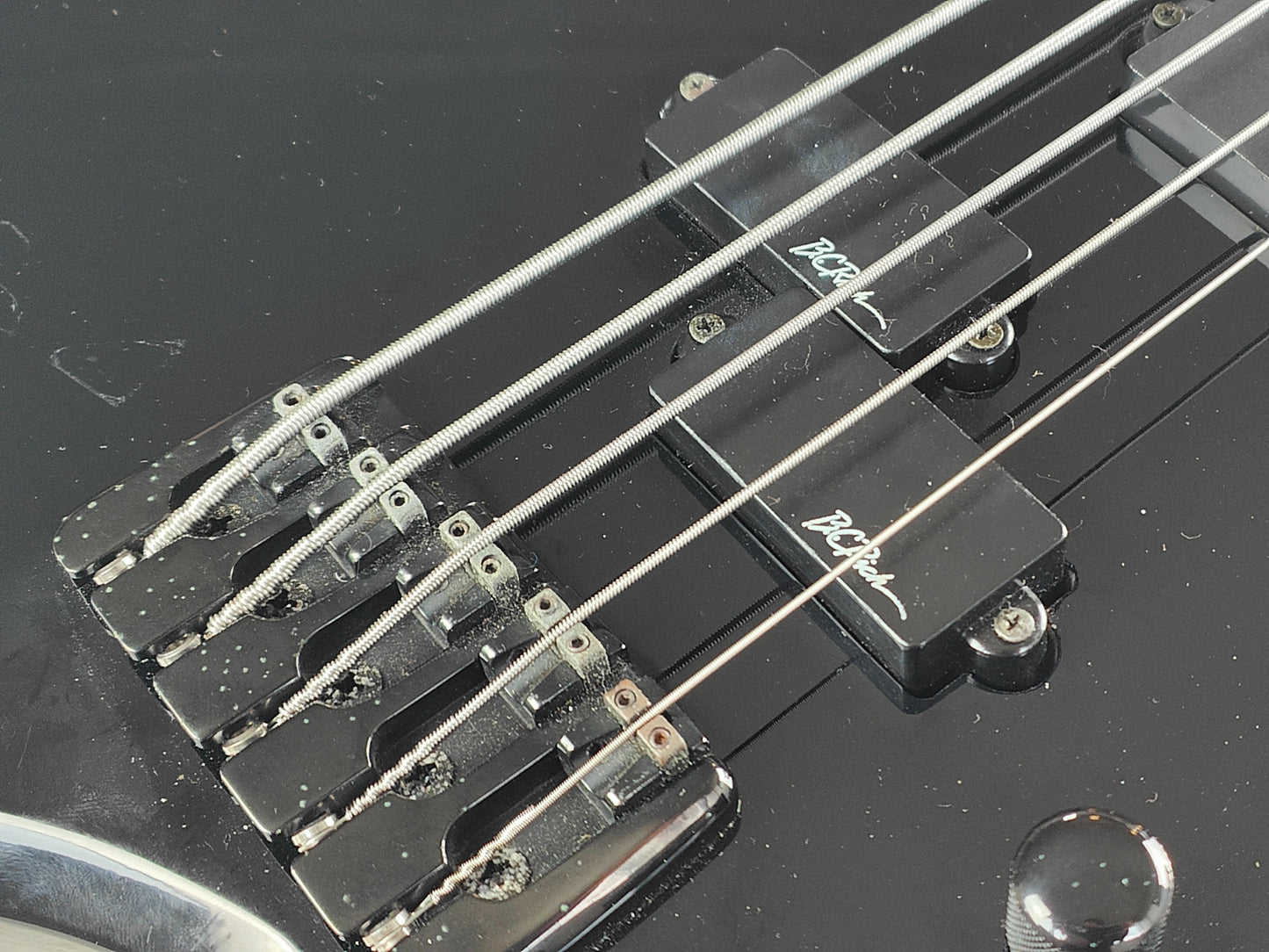 BC Rich 5-String Neckthrough Warlock Bass (Black)