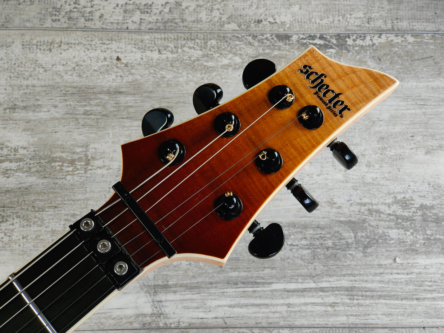 2021 Schecter Diamond Series C-1 FR S SLS Elite w/Sustainiac (Antique Fade Burst)