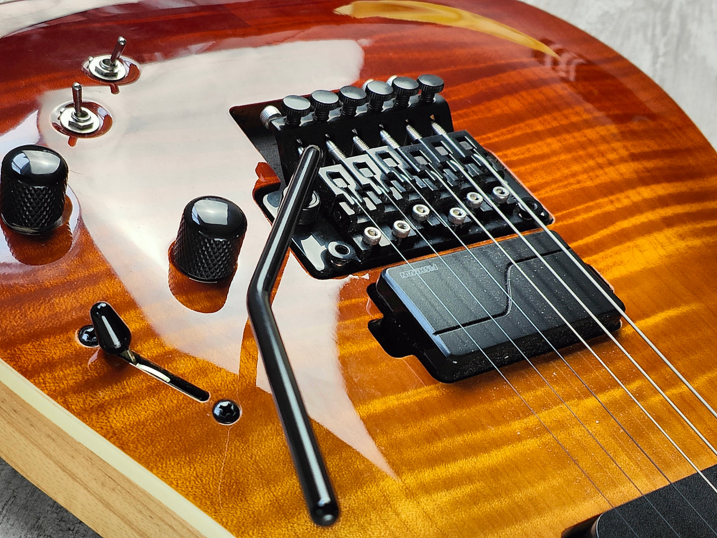 2021 Schecter Diamond Series C-1 FR S SLS Elite w/Sustainiac (Antique Fade Burst)