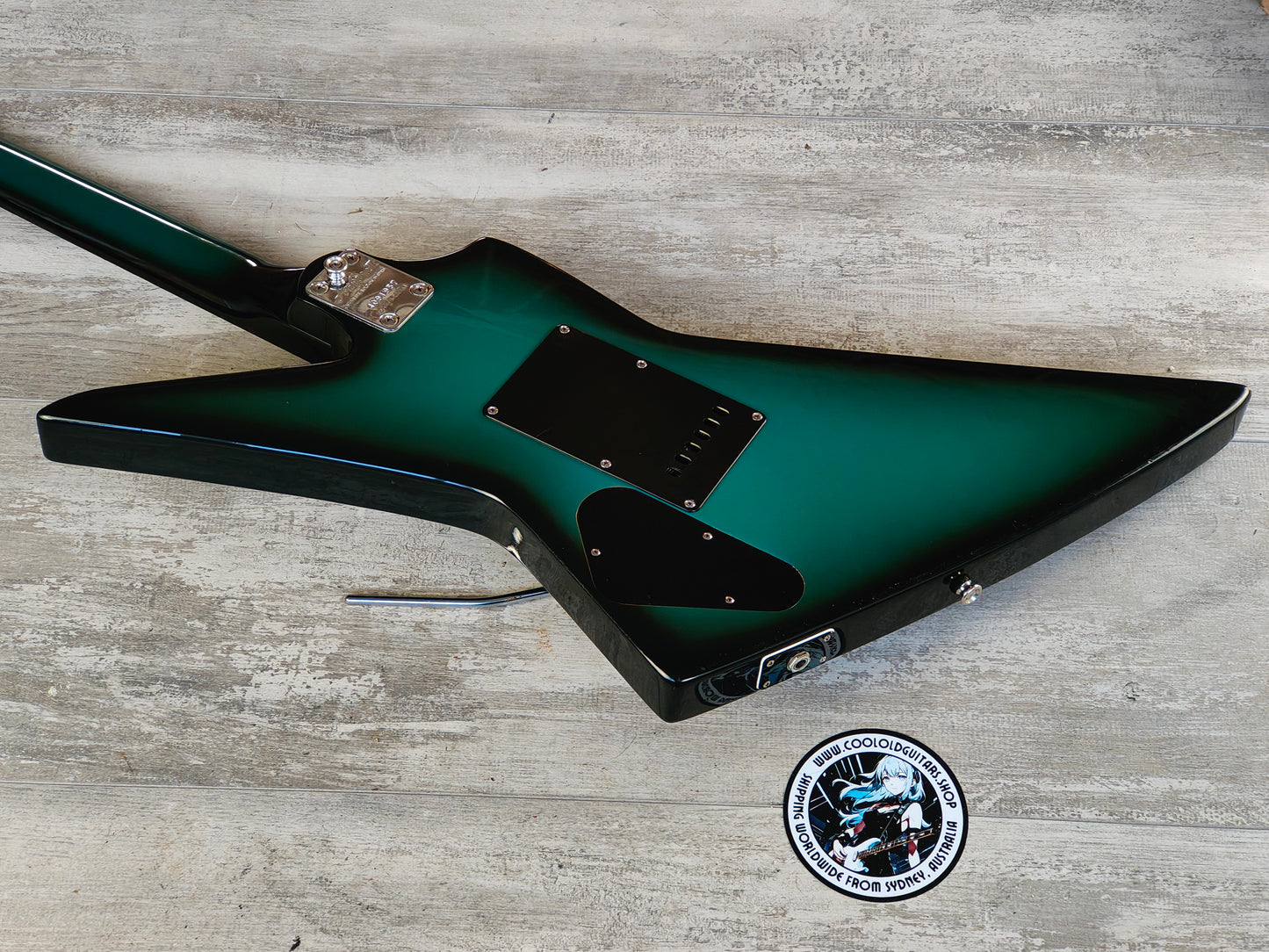 1984 Aria Pro II Japan ZZ Deluxe Explorer (Black Blue Sunburst)