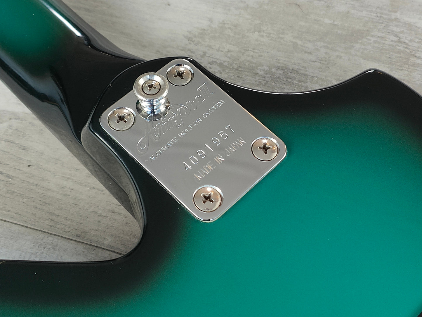 1984 Aria Pro II Japan ZZ Deluxe Explorer (Black Blue Sunburst)