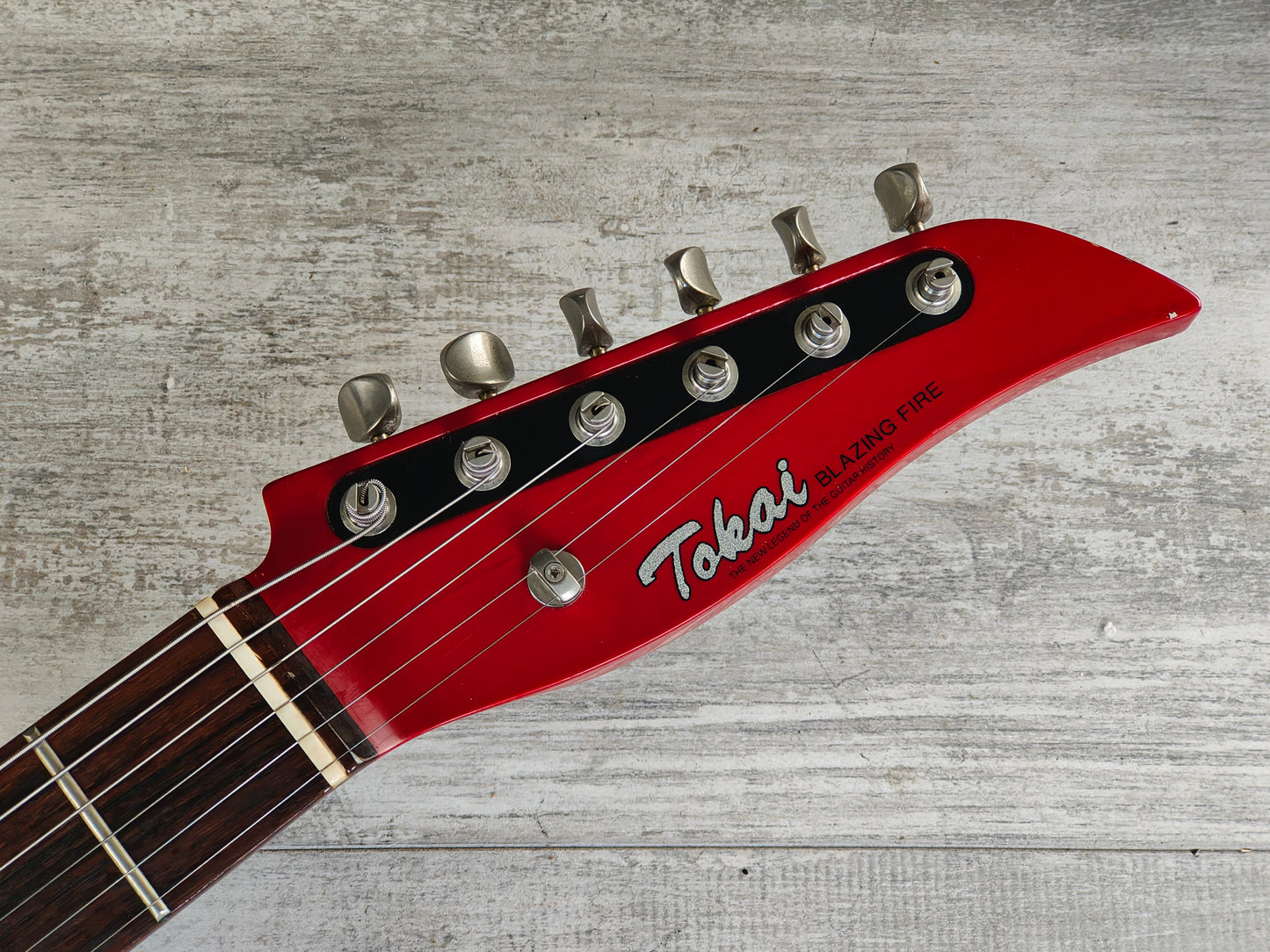 2000’s Tokai Japan Talbo Blazing Fire Cast Aluminium Electric Guitar (Red)
