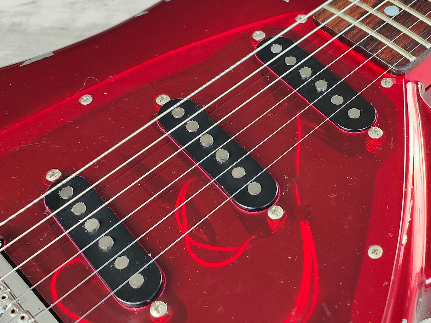 2000’s Tokai Japan Talbo Blazing Fire Cast Aluminium Electric Guitar (Red)