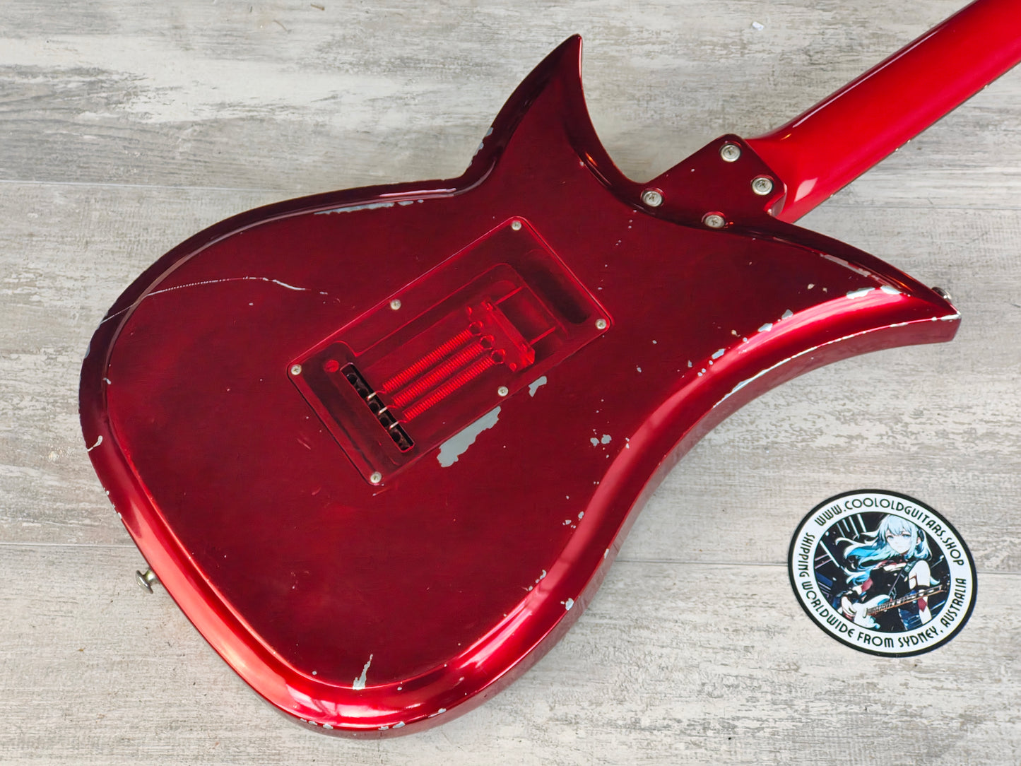 2000’s Tokai Japan Talbo Blazing Fire Cast Aluminium Electric Guitar (Red)