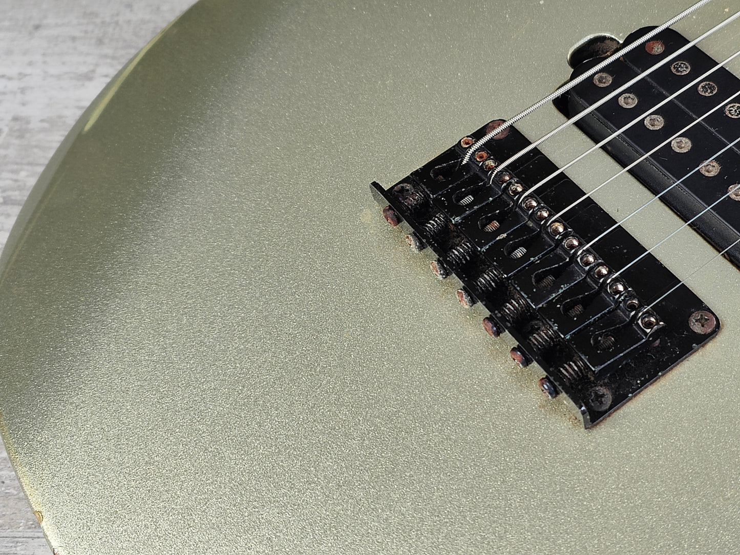 2000 Ibanez Japan RG7621 7 String HH Superstrat (Zinc Silver)