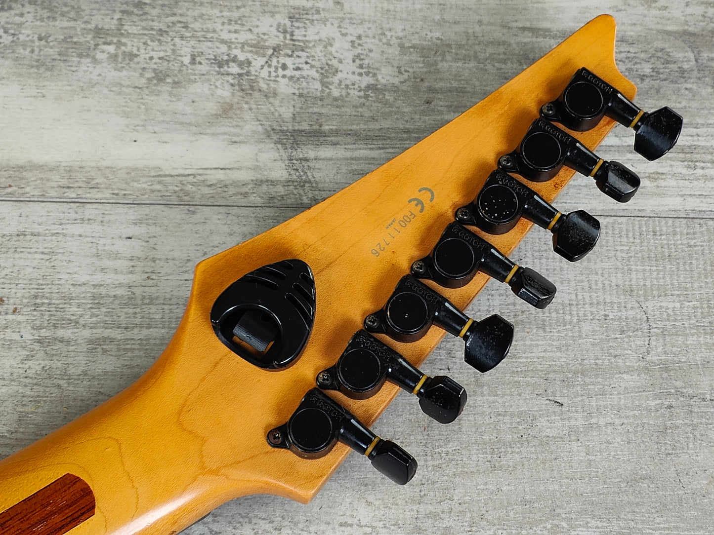 2000 Ibanez Japan RG7621 7 String HH Superstrat (Zinc Silver)
