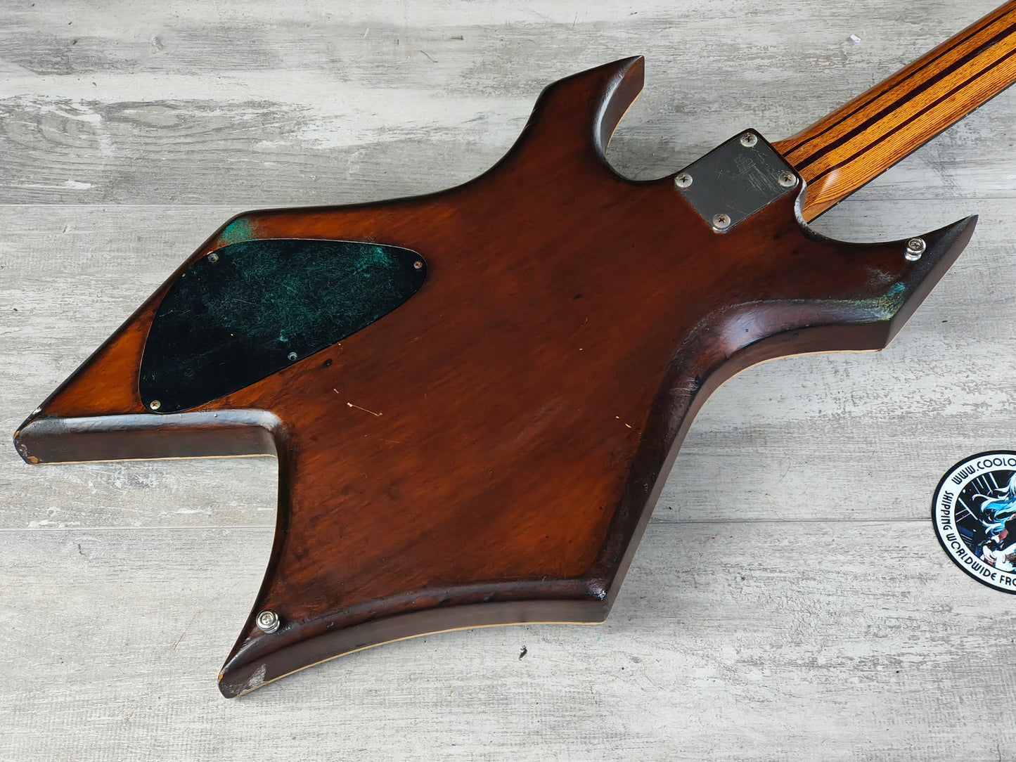 1990 B.C Rich Japan Warlock Bass w/EMG Pickup (Brown)