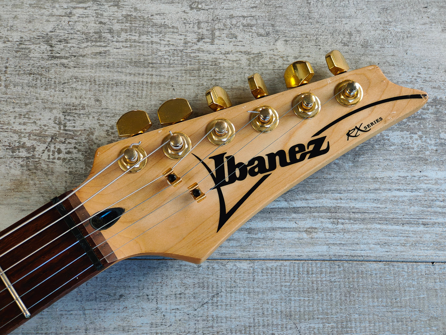 1996 Ibanez Japan RX170 HSH Superstrat (Transparent Blue/Purple)