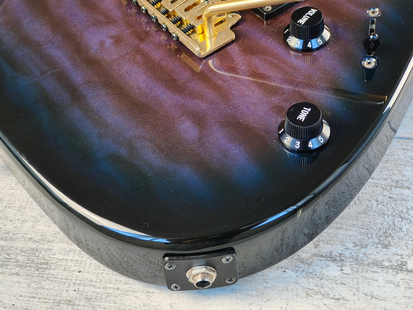 1996 Ibanez Japan RX170 HSH Superstrat (Transparent Blue/Purple)