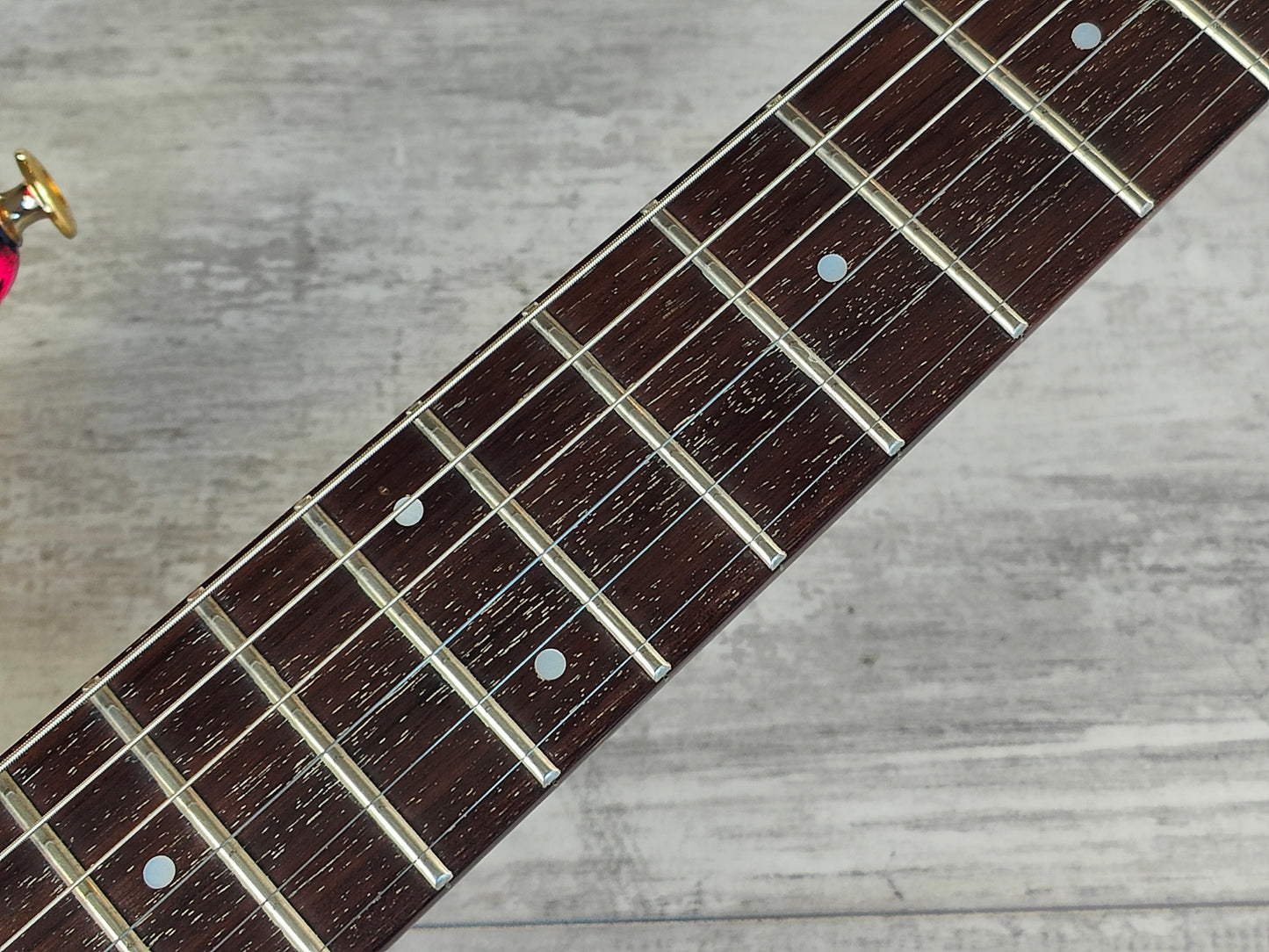 1990 Aria Pro II Japan Magna "Aura" Artist Model Superstrat (Pink Graffiti)