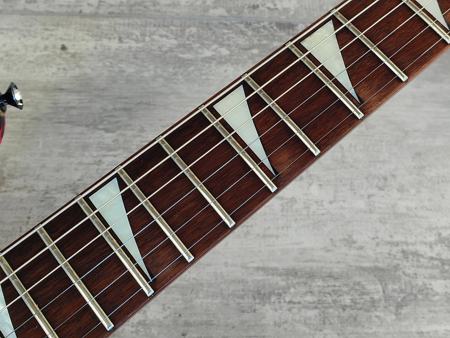 1989 Samick IKRB-421 "Roadstar" Superstrat (Red Crackle)