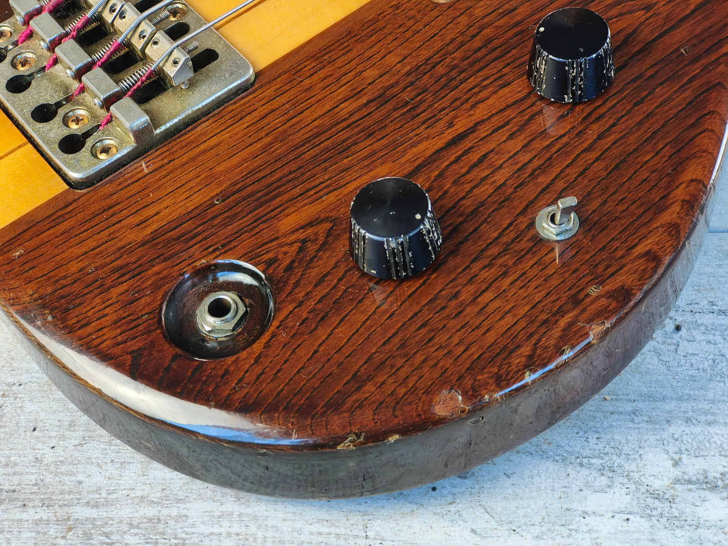 1980 Aria Pro II Japan TSB-550 Thor Sound Neckthrough Electric Bass (Japan Brown)