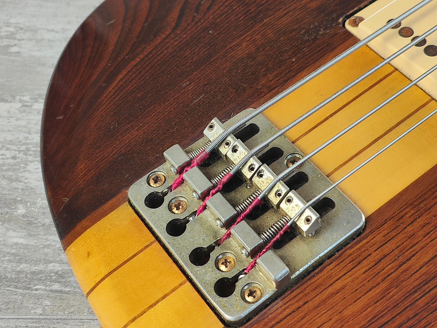 1980 Aria Pro II Japan TSB-550 Thor Sound Neckthrough Electric Bass (Japan Brown)