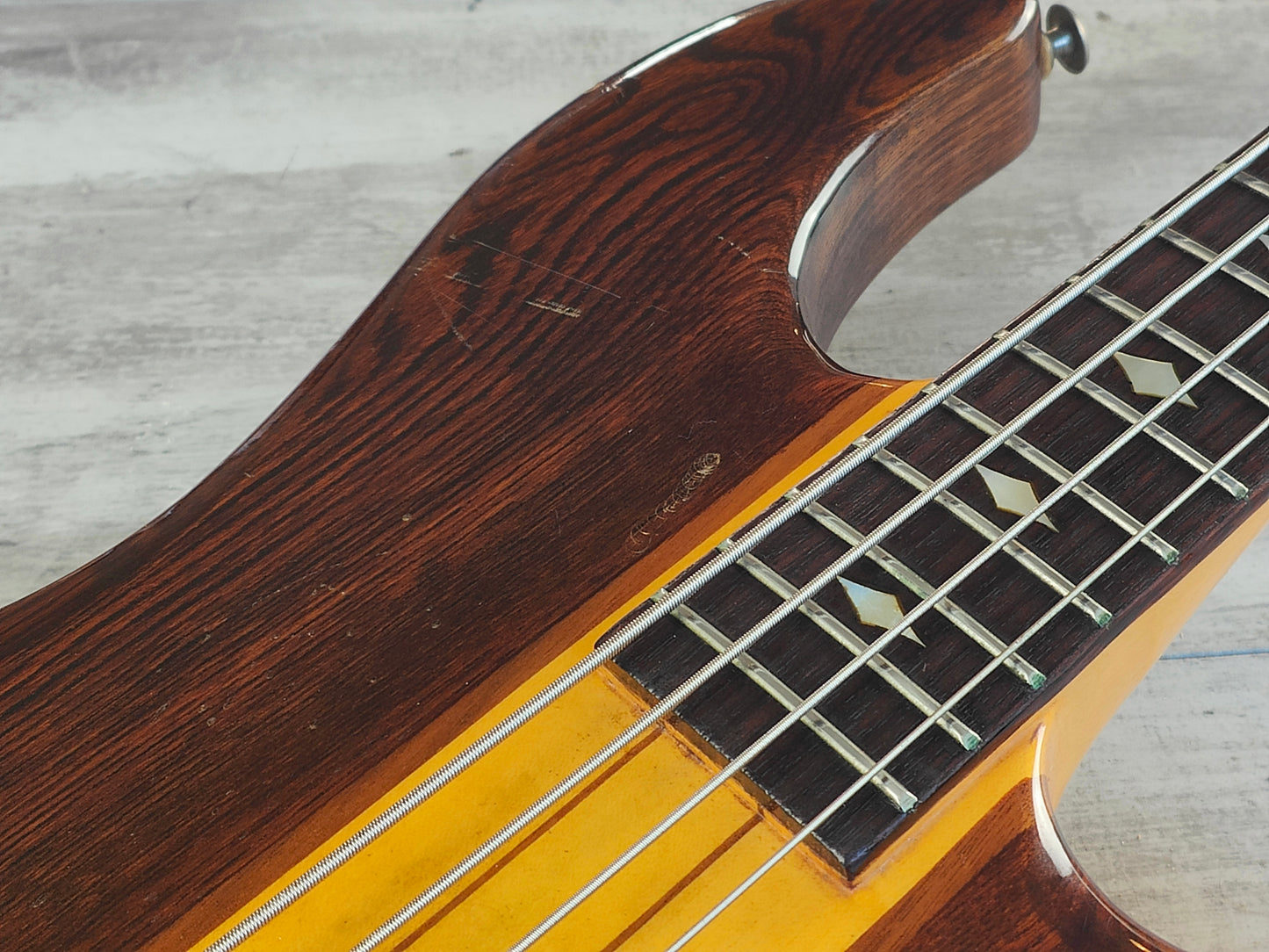 1980 Aria Pro II Japan TSB-550 Thor Sound Neckthrough Electric Bass (Japan Brown)