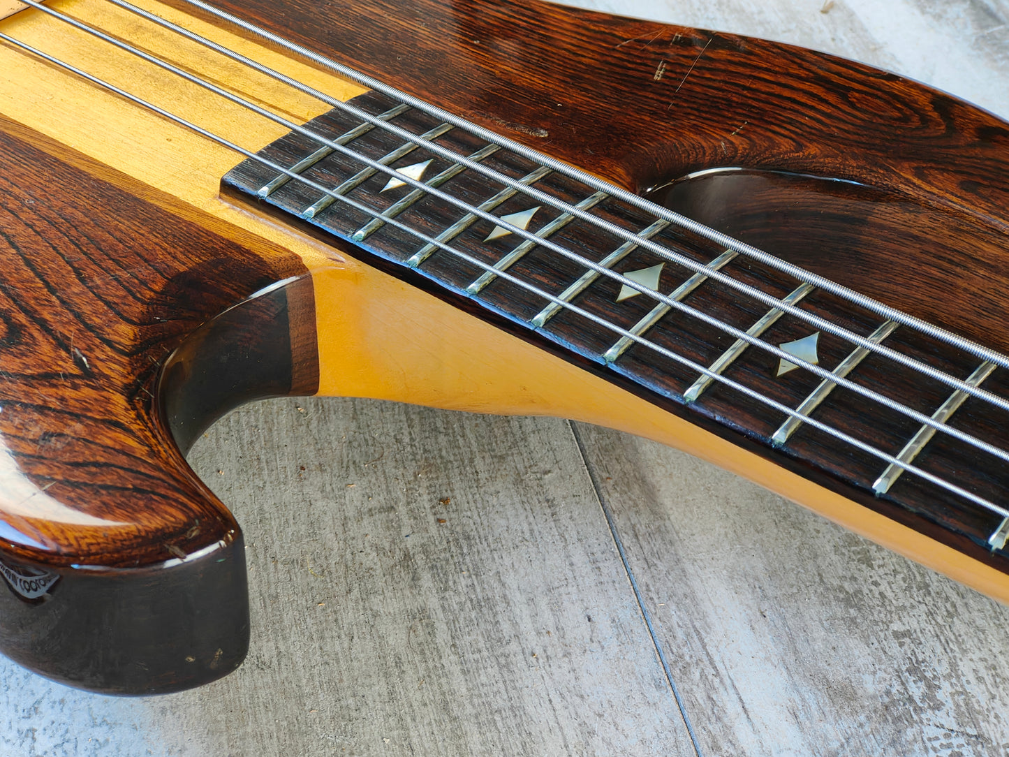 1980 Aria Pro II Japan TSB-550 Thor Sound Neckthrough Electric Bass (Japan Brown)