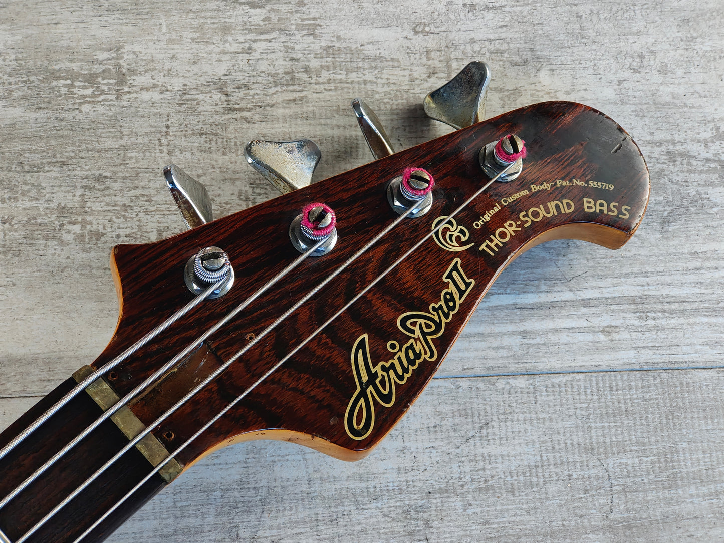 1980 Aria Pro II Japan TSB-550 Thor Sound Neckthrough Electric Bass (Japan Brown)
