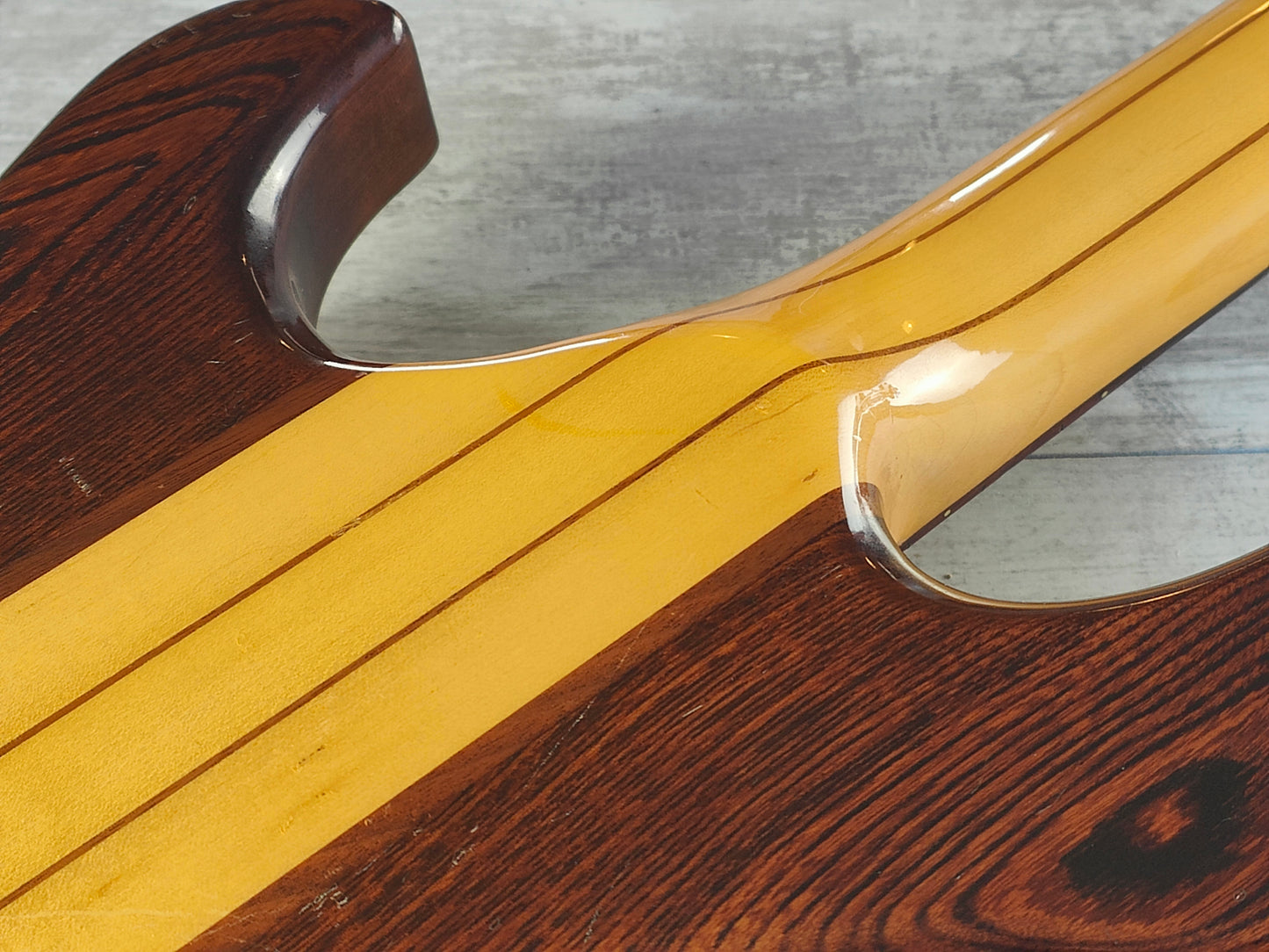 1980 Aria Pro II Japan TSB-550 Thor Sound Neckthrough Electric Bass (Japan Brown)