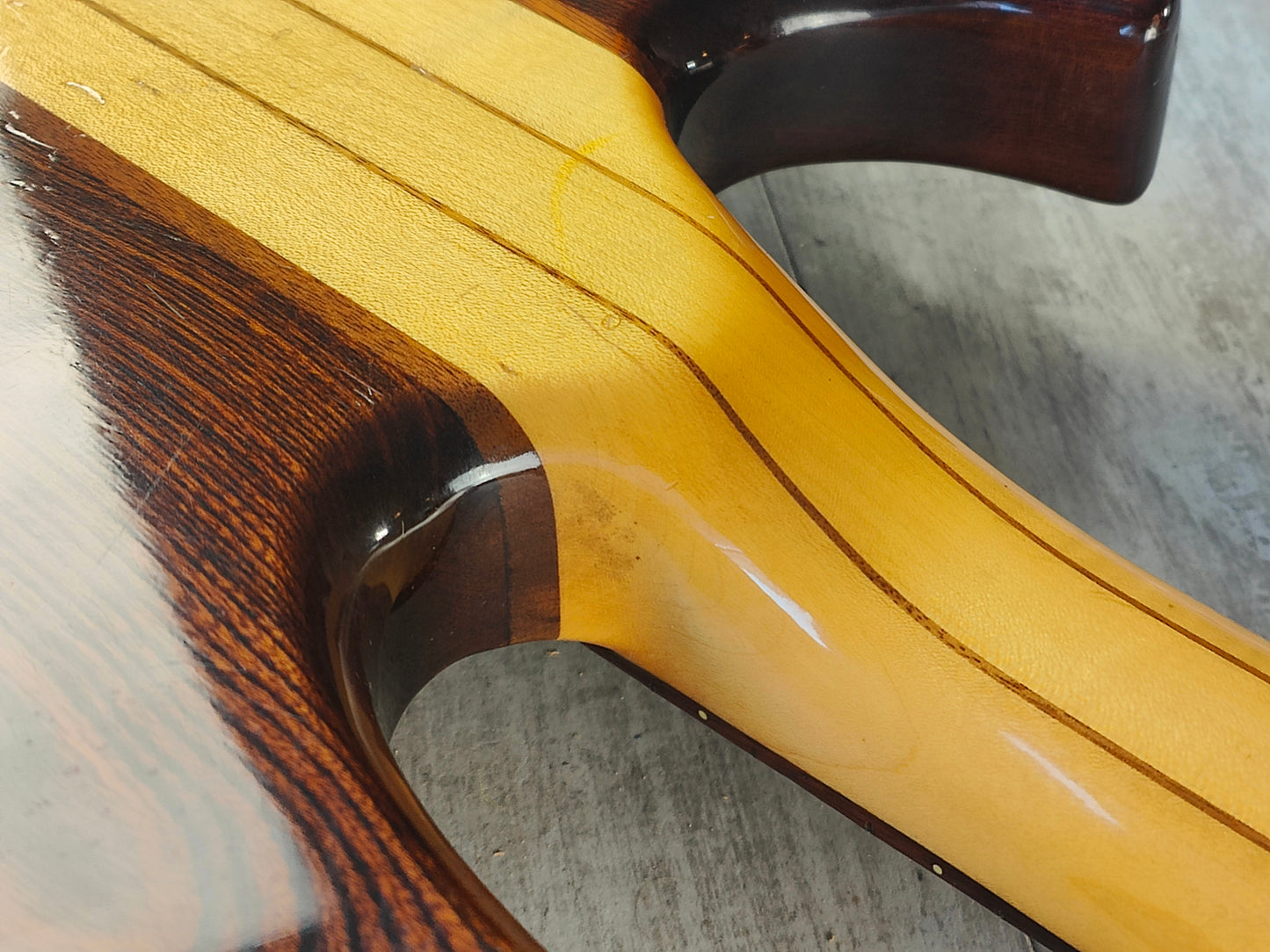 1980 Aria Pro II Japan TSB-550 Thor Sound Neckthrough Electric Bass (Japan Brown)