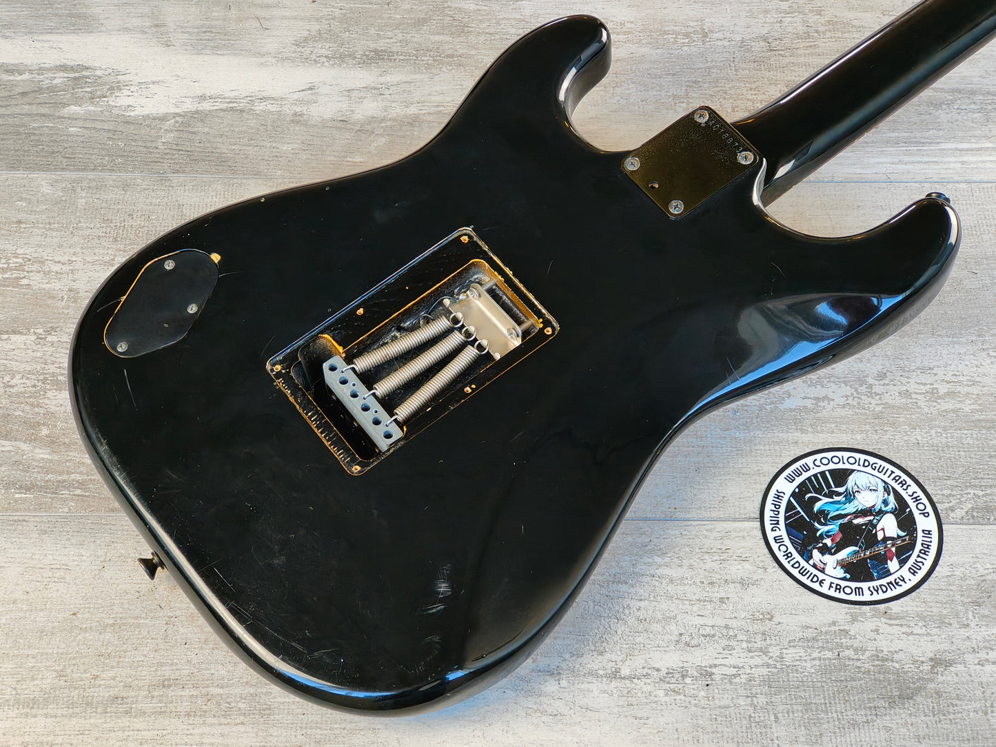 1984 Fender Japan ST-555 HH Contemporary Stratocaster (Black)