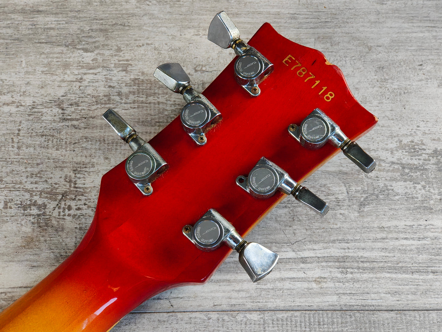 1978 Greco Japan EG-600PR 3PU Les Paul Custom (Cherry Sunburst)